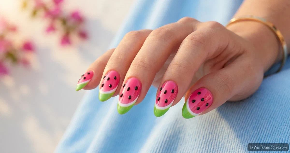 How to Create 3D Watermelon Nail Art at Home How to Create 3D Watermelon Nail Art at Home