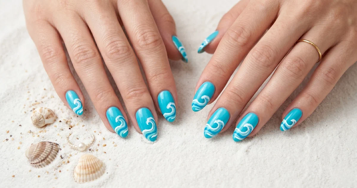 15 Blue Summer Nails That Are Fresh & Stunning