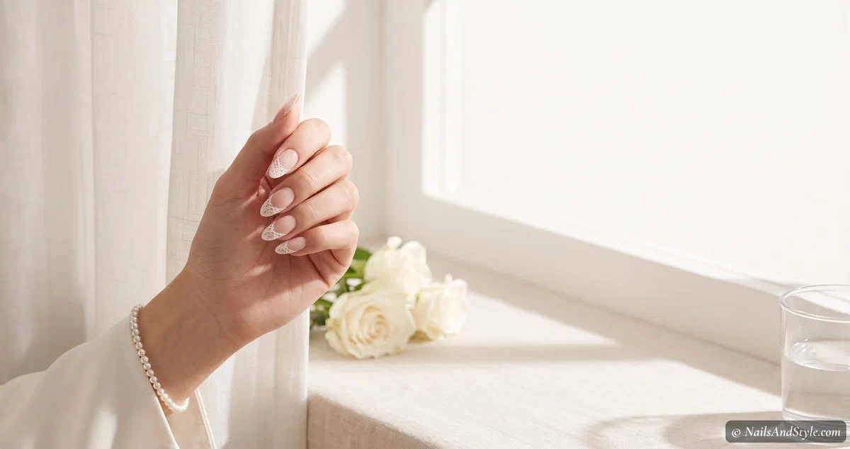22 Lace Nail Ideas That Look Elegant & Timeless 22 Lace Nail Ideas That Look Elegant & Timeless