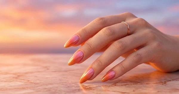 Sunset Gradient Nails for Summer (Ombre & Gorgeous!)