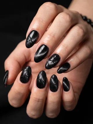 Almond Halloween Nails nail design idea