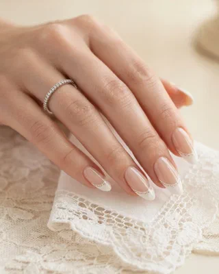 Beach Wedding Nails nail design idea