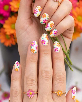Bright Spring Nails nail design idea