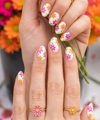 Bright Spring Nails nail design idea
