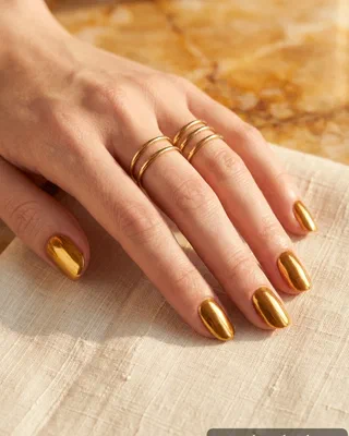 Chrome Summer Nails nail design idea