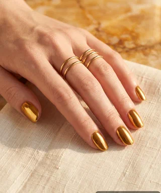 Chrome Summer Nails nail design idea