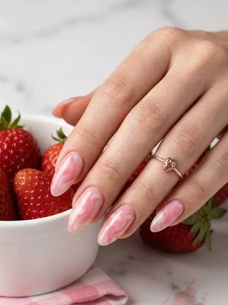 Sweet Nail Art on Short Nails