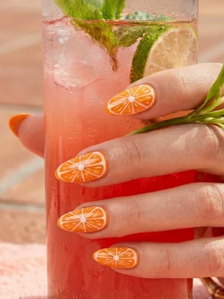 Bright Citrus Nails for Sunny Days