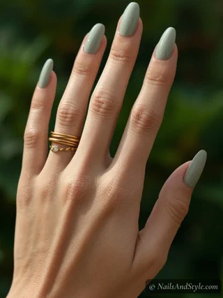 Soft Green Nails for Spring Days Soft Green Nails for Spring Days
