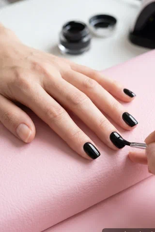 Chrome Powder Nails nail design idea
