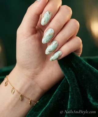 Water Marble Nails nail design idea