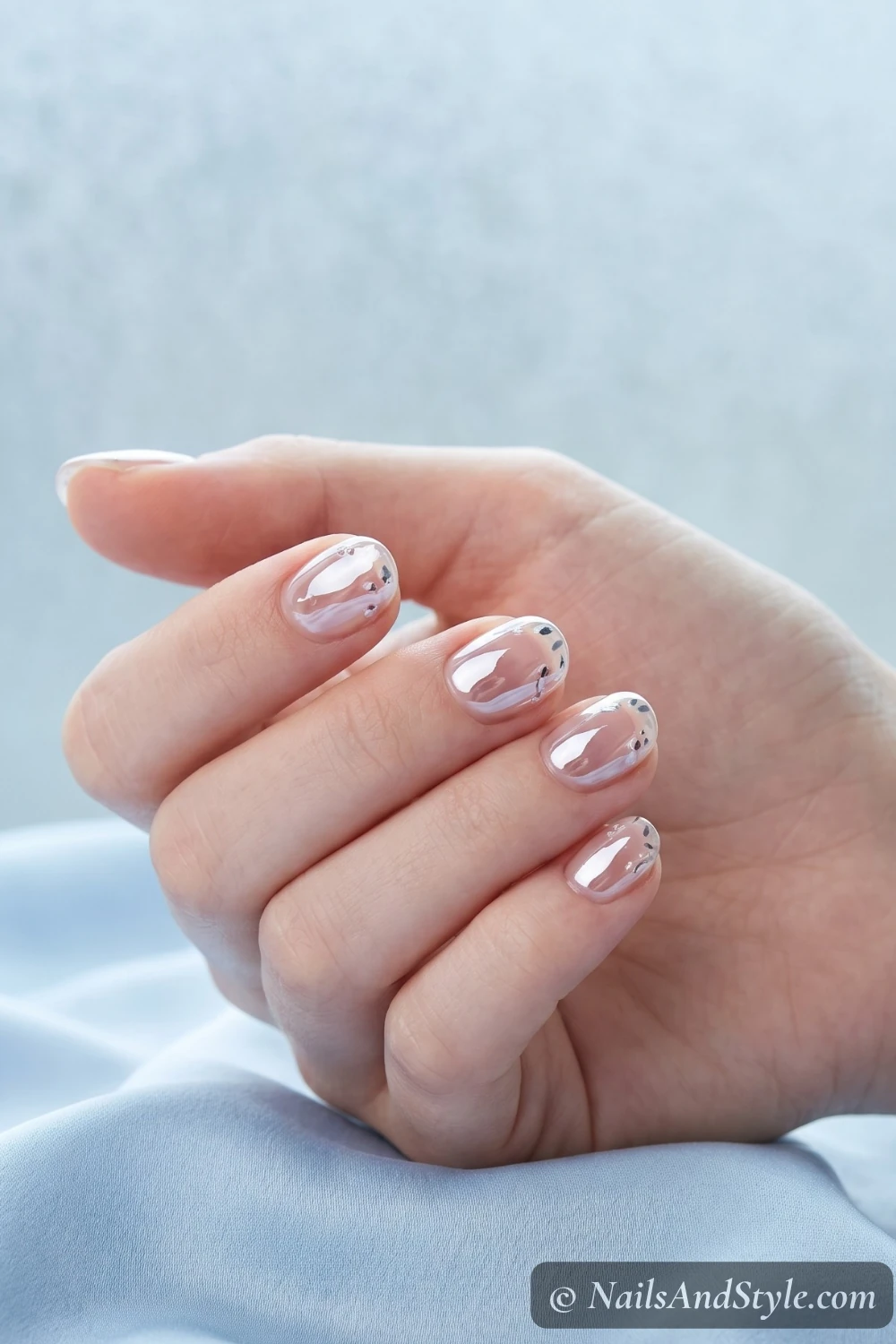 Clear jelly glass nails