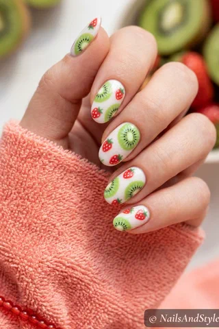 Kiwi Nails nail design idea