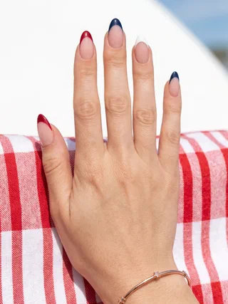 Nautical Nail Art nail design idea