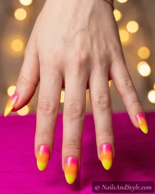 Neon Summer Nails nail design idea