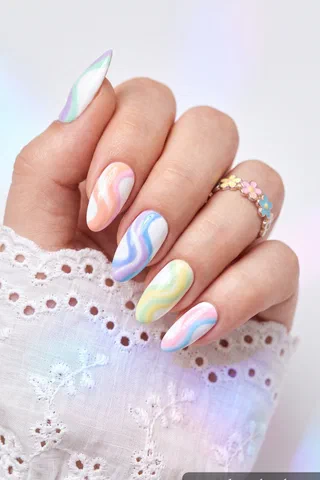 Pastel Beach Nails nail design idea