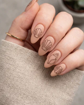 Seashell Nails nail design idea
