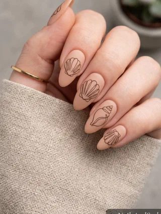 Seashell Nails nail design idea