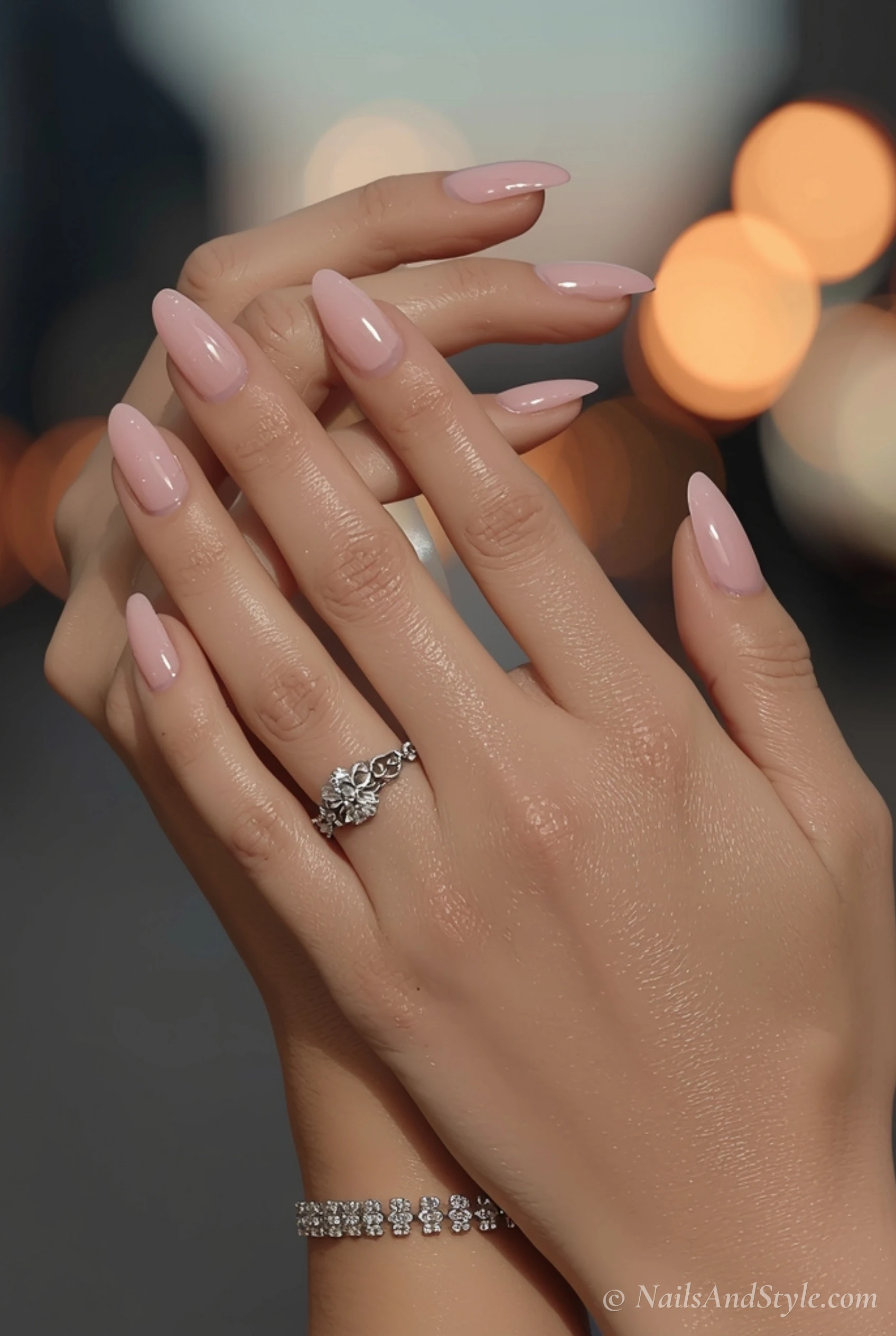 Strawberry milk jelly nails