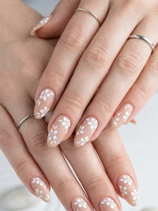 Spring Floral Nails nail design idea