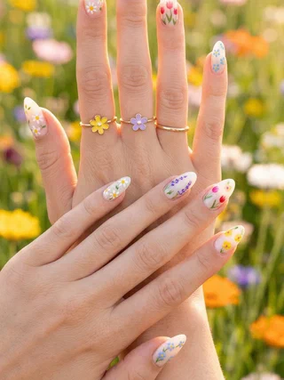 Bold Garden Nails to Adore