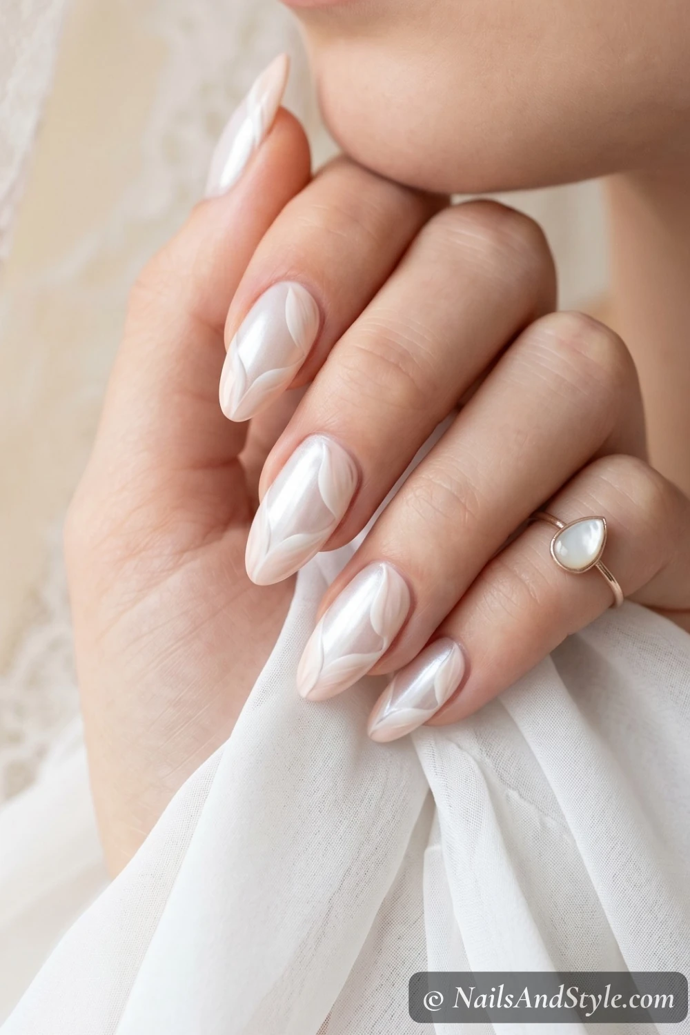 Magnolia petal tip nails