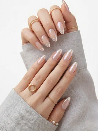 Warm Glow French Tip Ideas