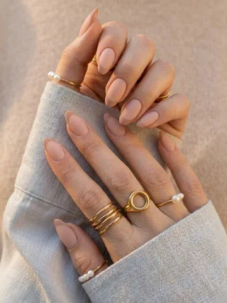 Spring French Tips nail design idea