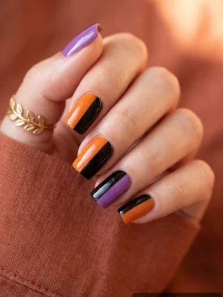 Square Halloween Nails nail design idea