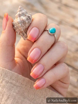 Sunset Gradient Nails nail design idea