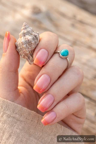 Sunset Gradient Nails nail design idea