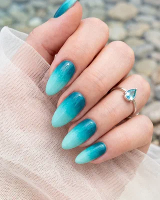 Turquoise Beach Nails nail design idea