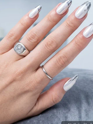 White Nails with a Little Extra