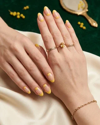 Butter Yellow Nails nail design idea